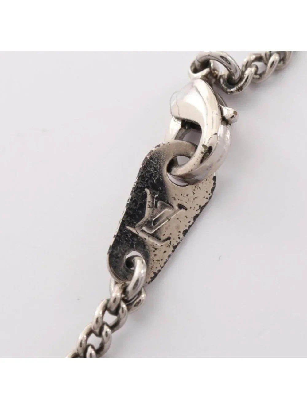 Louis Vuitton Necklace Collier Charm Monogram Eclipse